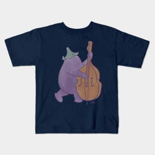 Little Joy Plays Double Bass Kids T-Shirt